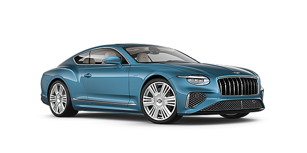Bentley Hong Kong - DCH New Bentley Continental GT Azure coupe front three quarter in Light Windsor Blue paint